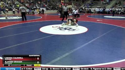 4A 150 lbs Quarterfinal - Lakoda Caldwell, Glen Rose vs Slayden Graham, Pottsville