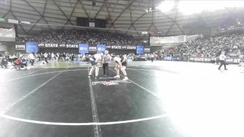 Boys 1B/2B 285 Champ. Round 1 - Fred Morris, Jenkins (Chewelah) vs Isaiah White-Frisbee, North Beach