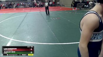 120 lbs Champ. Round 1 - Liam Roberson, Rochester Mayo vs Gunnar Heck, HLWW