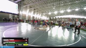 285 lbs Champ. Round 1 - Teagon Torres, Springville vs Austin Stauffer, Lehi