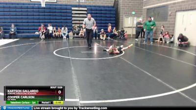 55 lbs Cons. Semi - Cooper Carlson, Lil Mavs vs Kartson Gallardo, Sublime Wrestling Acadamy