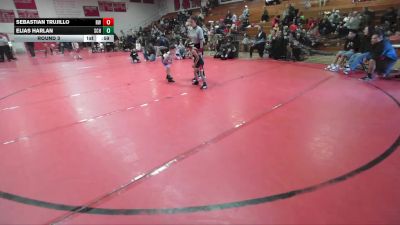 45-50 lbs Round 3 - Sebastian Trujillo, Reign WC vs Elias Harlan, So Cal Hammers