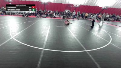 16U Boys - 94 lbs Champ. Round 3 - Bryce Madden, Sarbacker Wrestling Academy vs Caden Bock, Freedom High School Wrestling