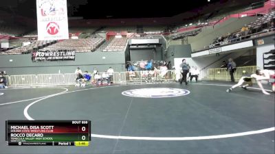 138 lbs Champ. Round 3 - Rocco Decaro, Temecula Valley High School Wrestling vs Michael Disa Scott, Golden State Wrestling Club