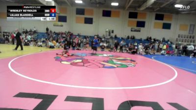 49-53 lbs Champ. Round 3 - Lillian Blaisdell, Brothers Of Steel Wrestling Club vs Wrenley Reynolds, 208 Badgers Wrestling Club