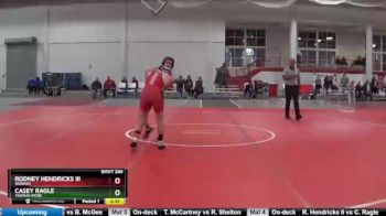133 lbs 7th Place Match - Rodney Hendricks III, Wabash vs Casey Ragle, Thomas More