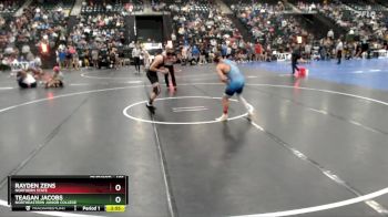 133 lbs Champ. Round 2 - Rayden Zens, Northern State vs Teagan Jacobs, Northeastern Junior College