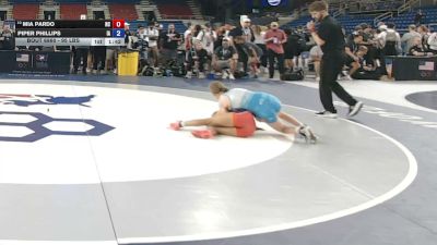 95 lbs Cons. Sub-semis - Mia Pardo, North Carolina vs Piper Phillips, Iowa