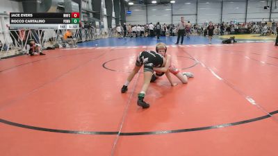 100 lbs Round 2 - 10:45am Saturday - Rocco Cartalino, POWA vs Jace Evers, Minnesota Funky Singlets