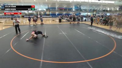157 lbs Cons. Round 10 - Collin Hamm, . vs James Kosza, Unattached