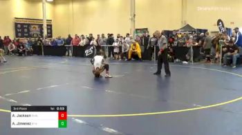 75 lbs 3rd Place - Arian Jackson, Shaler vs Ayden Jimenez, St Anns