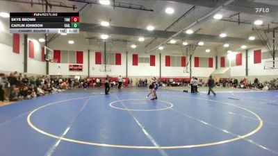 130 lbs Champ. Round 2 - Caitlin Johnson, Eagle vs Skye Brown, Timberline