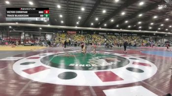 144 lbs Champ. Round 2 - Victor Christian, Northeast MT Wrestling Club vs Trace Blajszczak, None