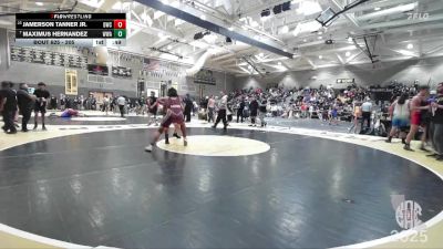 205 lbs Cons. Round 2 - Maximus Hernandez, Wright Wrestling Academy vs Jamerson Tanner Jr., Delta Wrestling Club