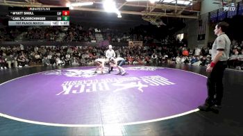 126 lbs 1st Place Match - Cael Floerchinger, Great Falls High/MSDB, MT vs Wyatt Shull, Helena Capital