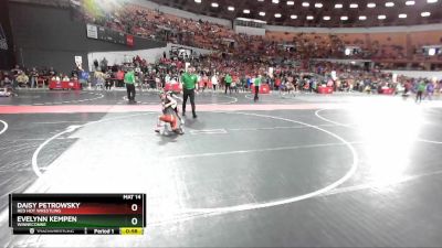 90 lbs Quarterfinal - Daisy Petrowsky, Red Hot Wrestling vs Evelynn Kempen, Winneconne