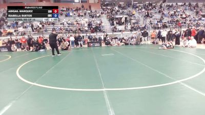 46 kg Cons. Rd Of 16 - Abigail Marquez, Surfside X Wrestling vs Isabella Suetos, Granite Wrestling Club