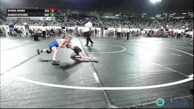 67 lbs 2nd Place - Ryzen Johns, Keystone Kids Wrestling Club vs Ulrich Dyches, Bartlesville Wrestling Club