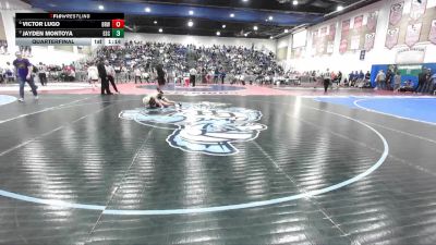 106 Boys Quarterfinal - Jayden Montoya, Escondido vs Victor Lugo, Brawley