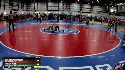 50 lbs Semis (4 Team) - Eva Encarnacion, HEADHUNTERS vs Ryker Polk, GREAT BRIDGE WRESTLING CLUB - GOLD