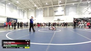 93 lbs Champ. Round 2 - Craig Winchell, Club Not Listed vs Braelyn Farrison, Club Not Listed