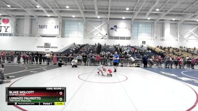 57 lbs Cons. Round 2 - Blake Wolcott, Club Not Listed vs Lorenzo Palmiotto, Yorktown Wrestling