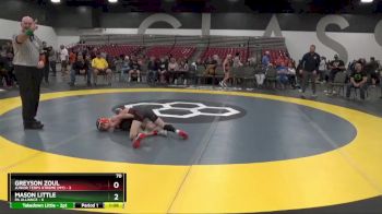 70 lbs Semis & 1st Wrestleback (8 Team) - Greyson Zoul, Junior Terps Xtreme (MY) vs Mason Little, PA Alliance