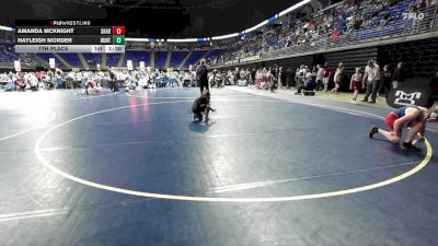 120 lbs 7th Place - Hayleigh Morder, Huntingdon vs Amanda McKnight, Sharpsville