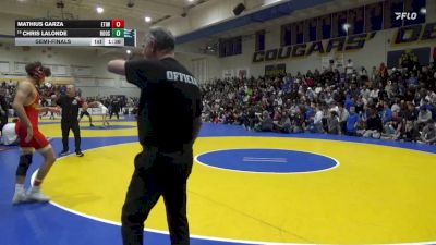 141 lbs Semifinal - Mathius Garza, Etiwanda vs Chris LaLonde, Roosevelt (CO)
