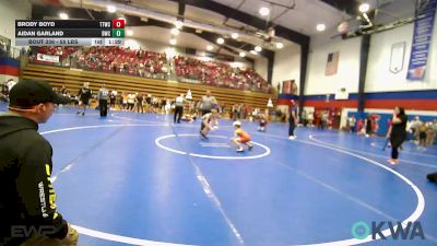 55 lbs Rr Rnd 3 - Brody Boyd, Team Tulsa Wrestling Club vs Aidan Garland, Berryhill Wrestling Club