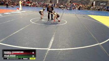70 lbs Quarterfinals (8 Team) - Rylee Engan, Caledonia/Houston vs Russell Commerford, Farmington