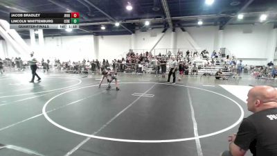 57 lbs Quarterfinal - Jacob Bradley, Juggernaut WC vs Lincoln Whittenburg, Ceres Pups WC