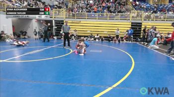 46 lbs Consi Of 8 #2 - Evan Alexander, Team Guthrie Wrestling vs London Taylor, Cowboy Wrestling Club