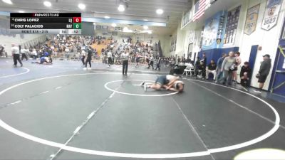 215 lbs Cons. Round 5 - Colt Palacios, Mayfair vs Chris Lopez, La Quinta