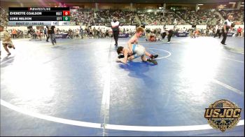 106 lbs Consi Of 32 #2 - Everette Coalson, Weatherford Youth Wrestling vs Luke Nelson, Standfast