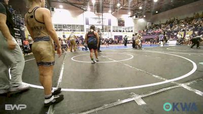 130 lbs Rr Rnd 1 - Whitley Winn, Mannford Pirate Youth Wrestling vs Yofe McCall, Tulsa Blue T Panthers
