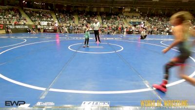 66 lbs Round Of 16 - Teagan Ehrich, Gladiator Wrestling Academy vs Kathy Waldron, Milo Wrestling Club