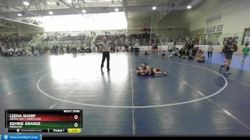 100 lbs Round 3 - Leena Sharp, Uintah Girl`s Wrestling vs Kemrie Grange, Ridgeline