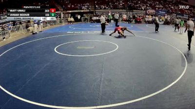 D 1 138 lbs Cons. Round 4 - Matt Umali, Zachary vs Josiah Sejour, Live Oak