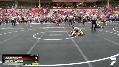 76 lbs Champ. Round 1 - Layton Schwartz, Tiger Wrestling Club vs Jeremiah Martinez, Pomona Elite (PWCC)