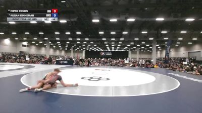 90 lbs 1st Place Match - Regan Kinneman, Grindhouse Wrestling Club - East vs Piper Fields, Hawkeye Wrestling Academy