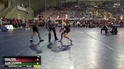 125 lbs Round 1 (16 Team) - Allen Calderon, Indiana Tech vs Vonn Fenn, Southern Oregon