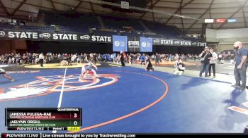 78 lbs Quarterfinal - Jaelynn Orgill, Deer Park Ironman Wrestling Club vs Janessa Pulega-Rae, Thunder Mountain Wrestling Club