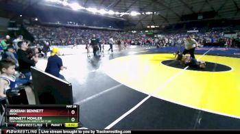 35-37 lbs Semifinal - Bennett Mohler, Team Aggression Wrestling Club vs Jedidiah Bennett, NWWC