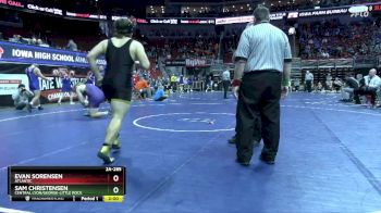 2A-285 lbs Cons. Round 3 - Sam Christensen, Central Lyon/George-Little Rock vs Evan Sorensen, Atlantic