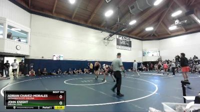 184 lbs Quarterfinal - Adrian Chavez-Morales, Sacramento City College vs John Knight, Oregon State