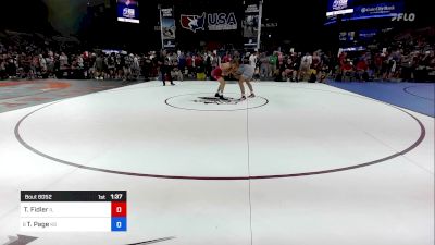 144 lbs Cons 16 #2 - Tommy Fidler, IL vs Thunder Page, KS