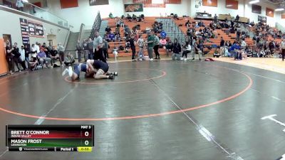 150 lbs Cons. Round 3 - Brett O`Connor, Indian Valley vs Mason Frost, Lexington