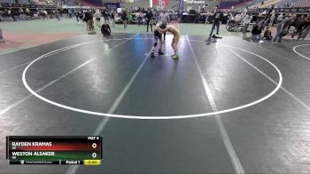 97-107 lbs Round 2 - Weston Alsaker, WI vs Rayden Kramas, WI