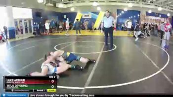 120 lbs Cons. Round 2 - Luke Arthur, Manatee Wrestling vs Titus DeYoung, Sunshine RTC